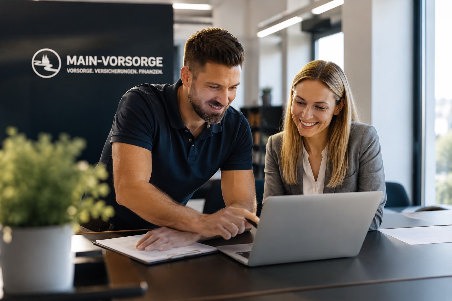 Persönliche Beratungssituation bei Main-Vorsorge